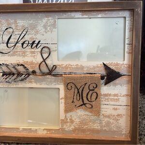 Rustic Brown & Cream Photo Frame